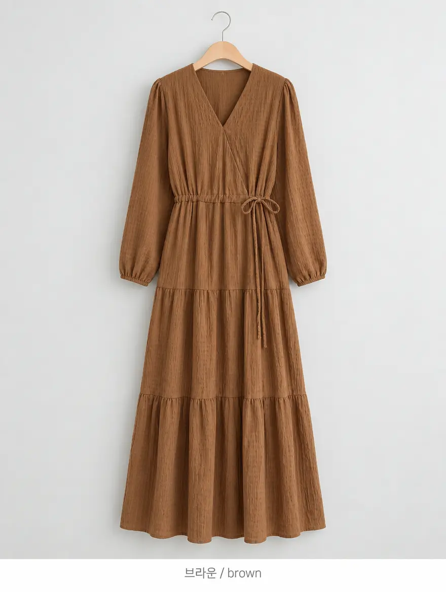 Cozy Wrap Maxi Dress - 코지 랩 맥시 원피스
