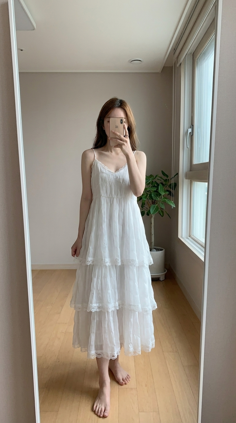 Puffy Long Dress - 퍼피 롱 드레스 (1+1 SALE)