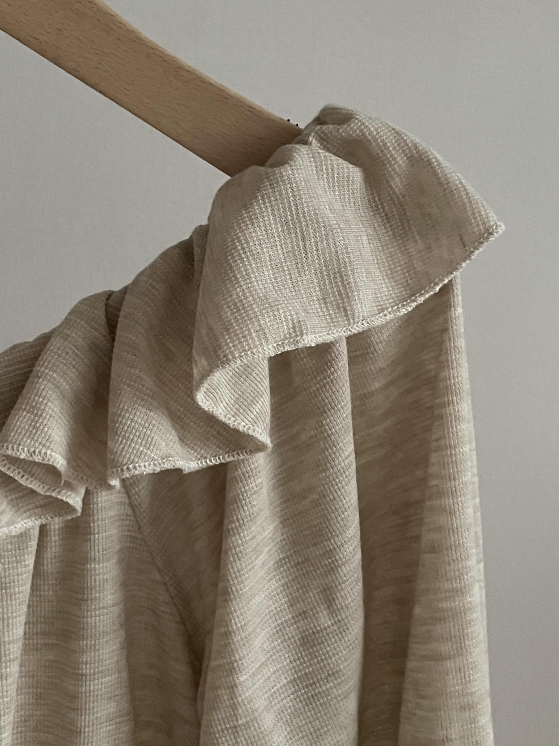 Boho Ruffle Belted Dress - 보헤미안 러플 벨티드 원피스