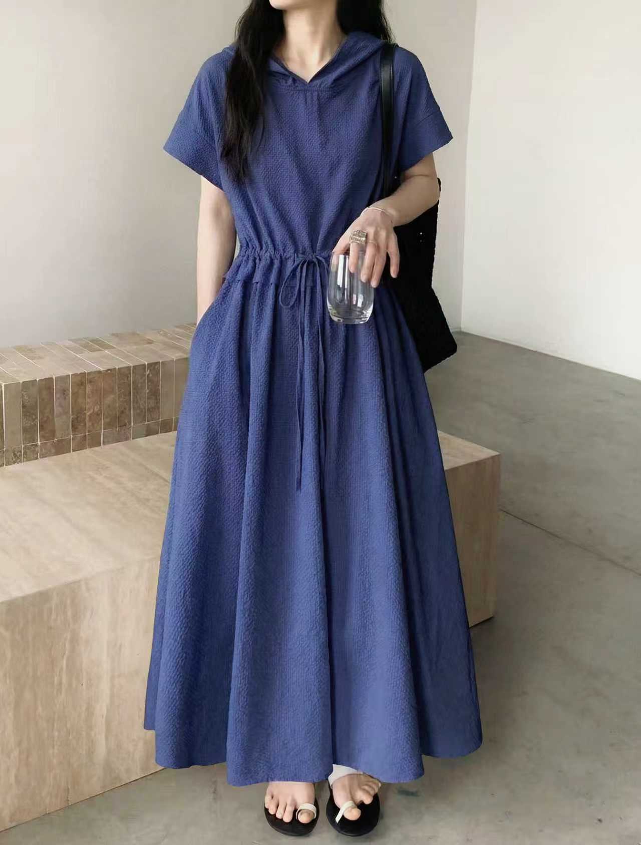 Breezy Harbor Hood Dress - 브리지 하버 후드 원피스