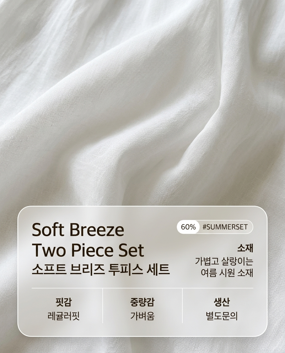 Soft Breeze Two Piece Set - 소프트 브리즈 투피스 세트