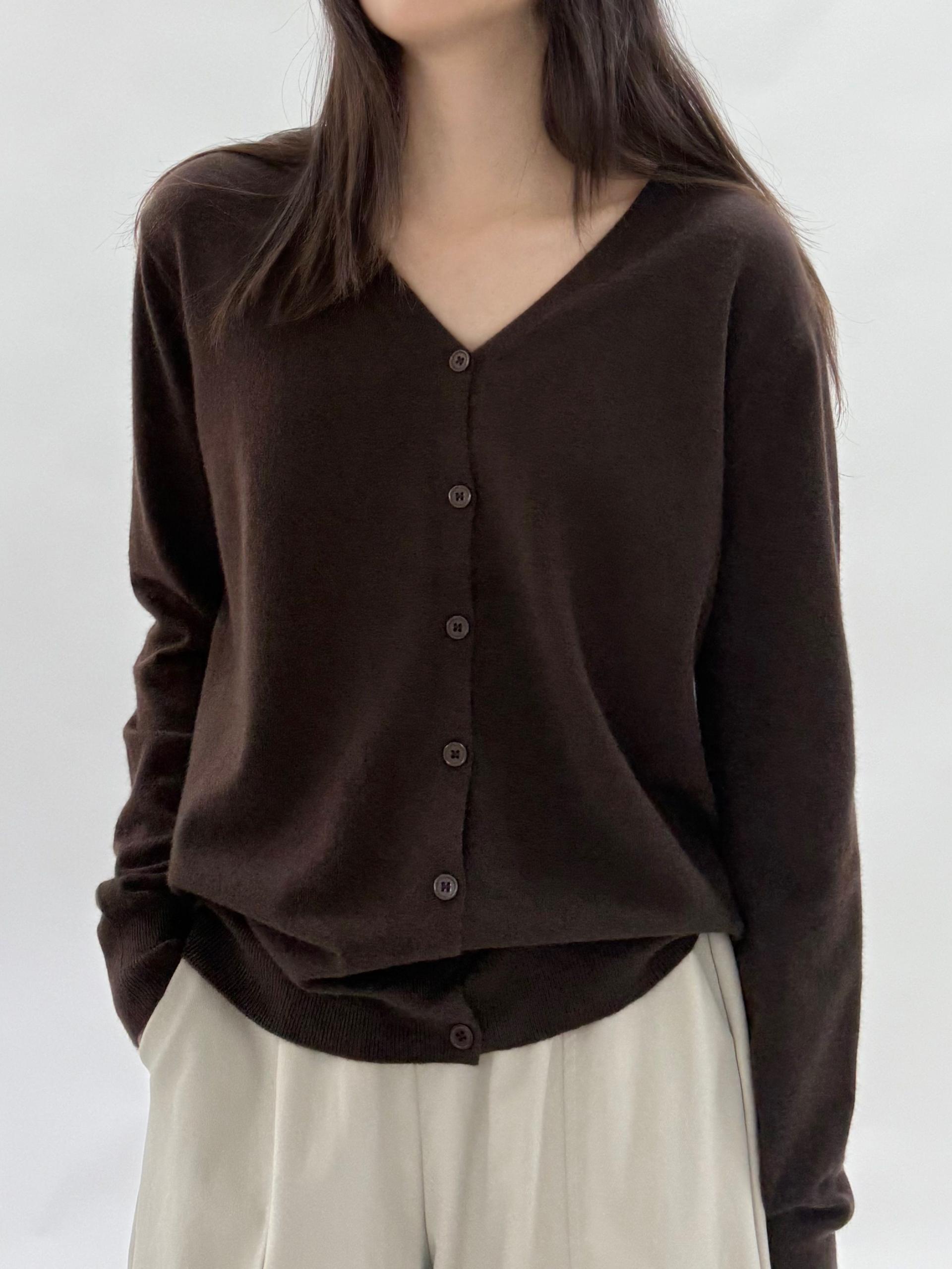 Daily Wool Button Cardigan - 데일리 울 버튼 가디건