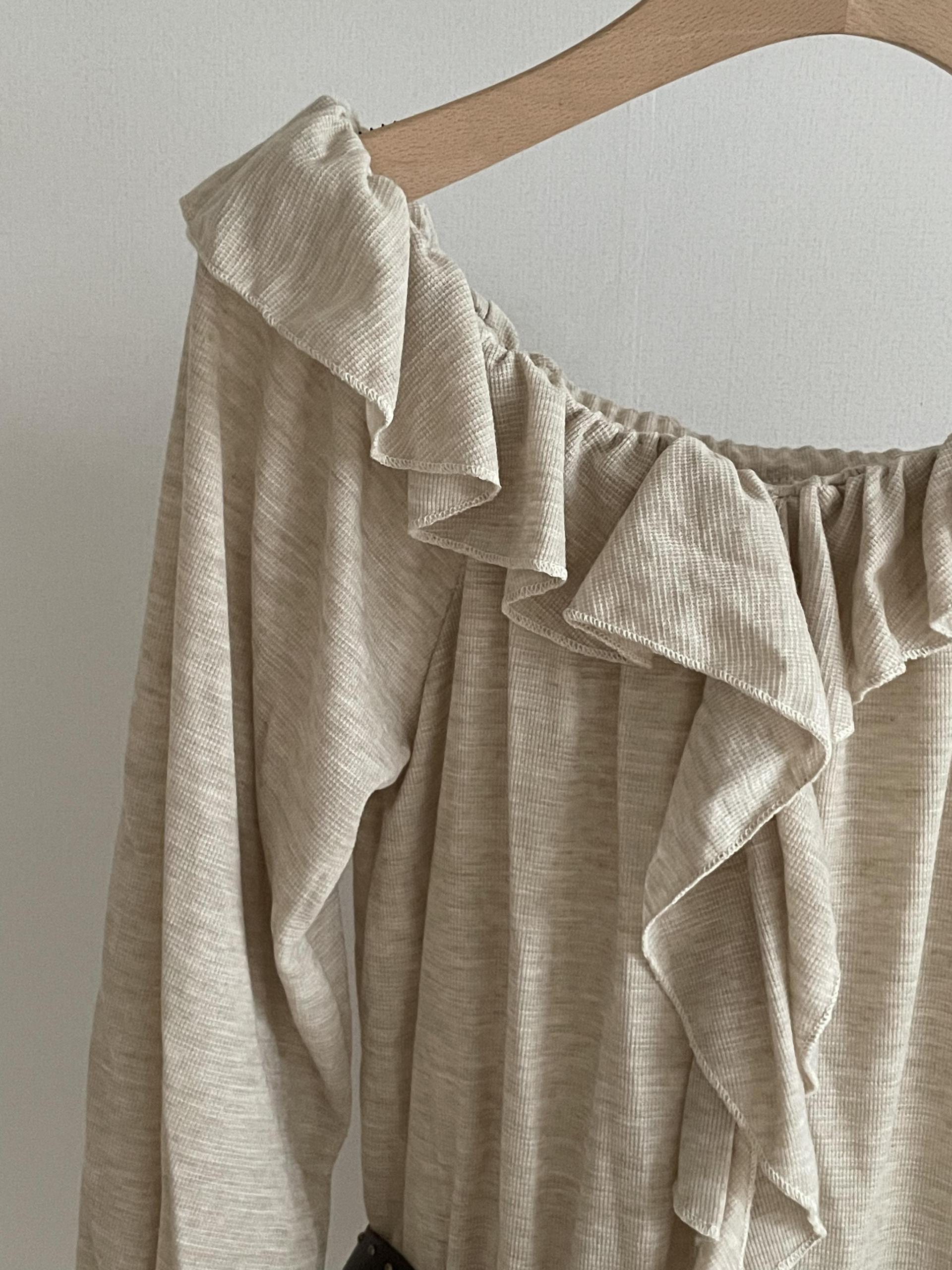 Boho Ruffle Belted Dress - 보헤미안 러플 벨티드 원피스