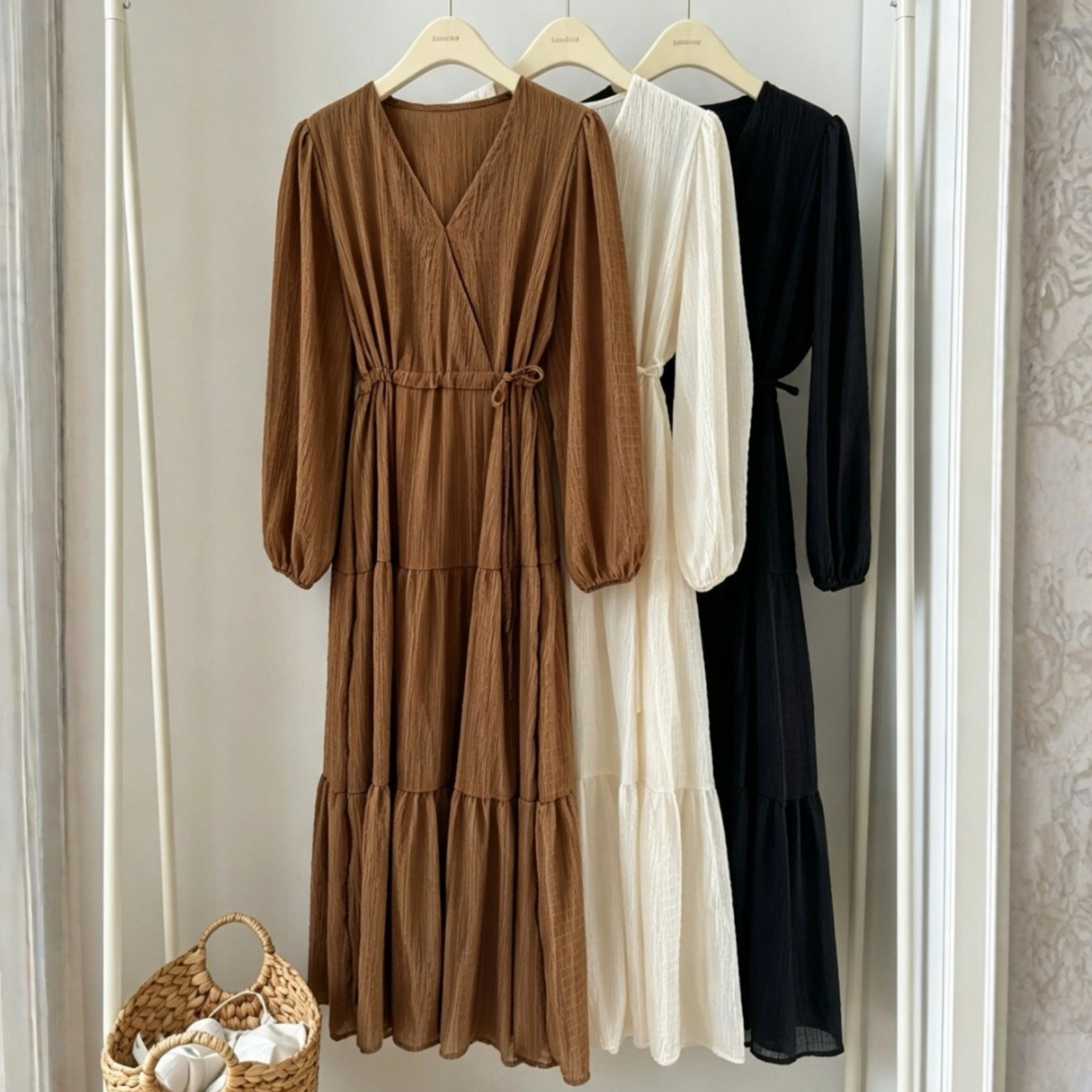 Cozy Wrap Maxi Dress - 코지 랩 맥시 원피스