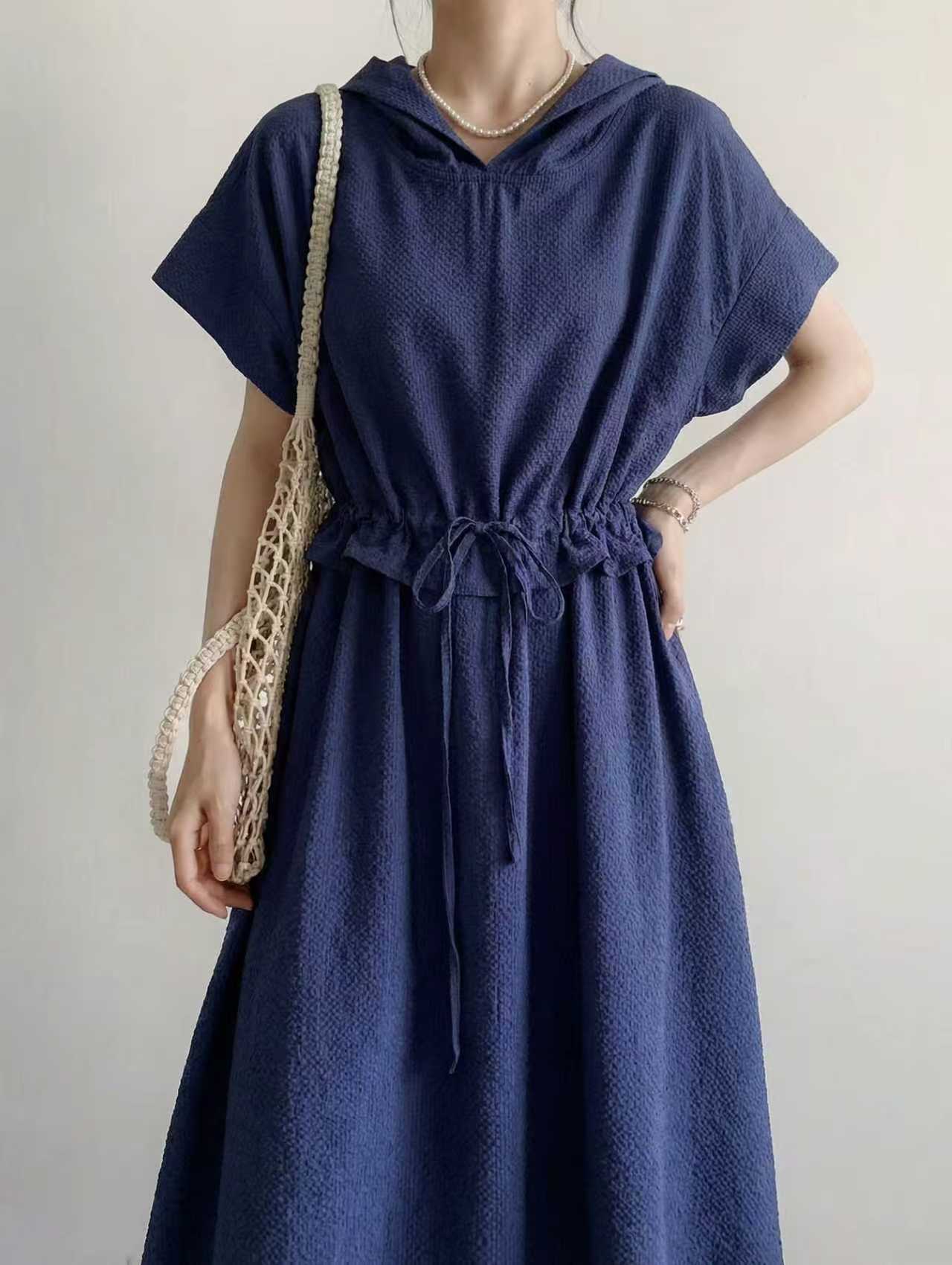 Breezy Harbor Hood Dress - 브리지 하버 후드 원피스