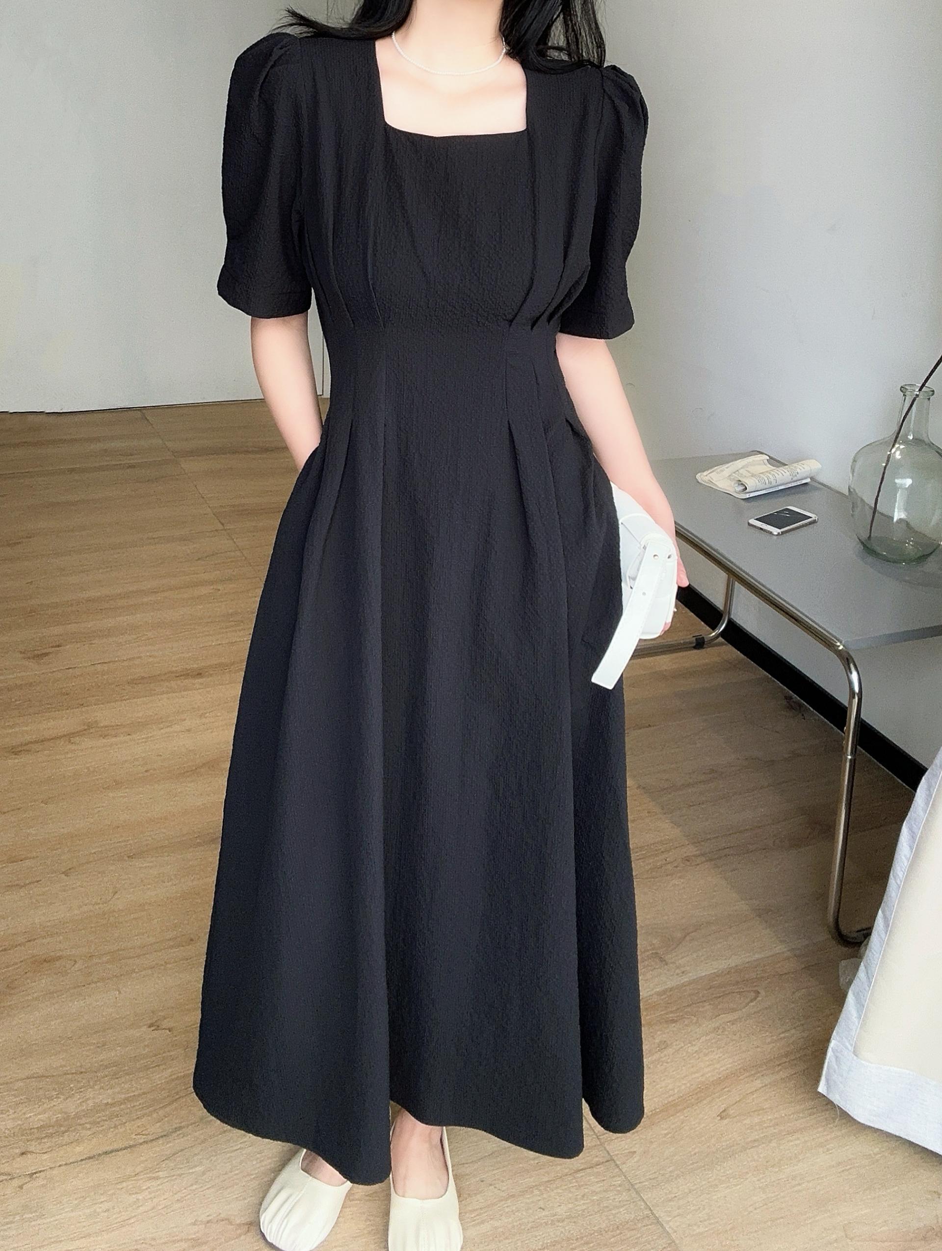 Cloud Garden Square Neck Dress - 클라우드 가든 스퀘어넥 원피스