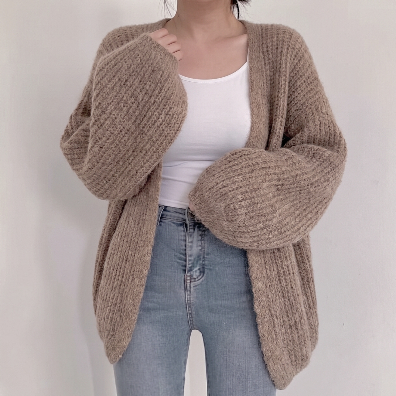 Warm Hug Knit Cardigan - 웜 허그 니트 가디건