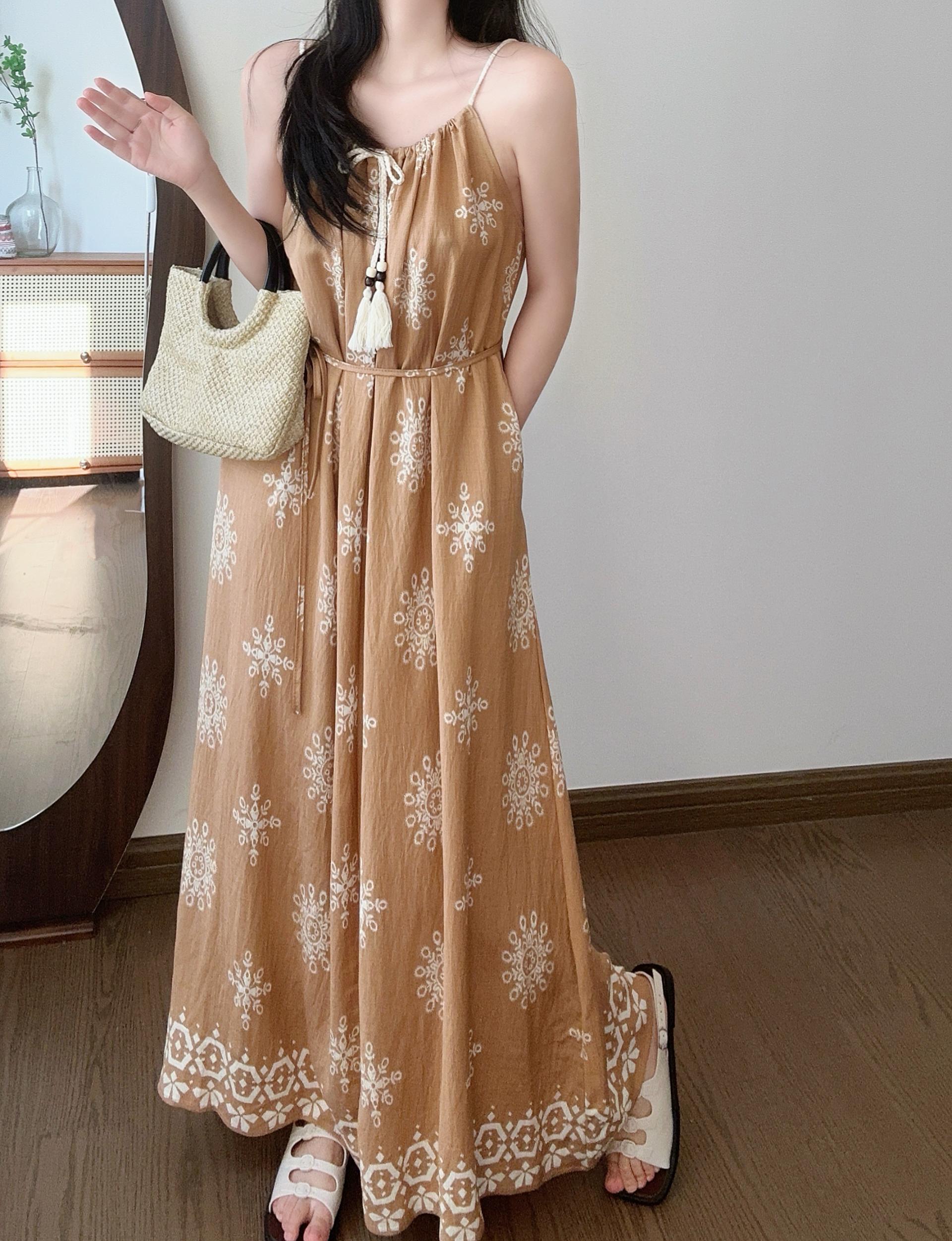 Boho Breeze Cami Dress - 보헤미안 브리즈 나시 원피스