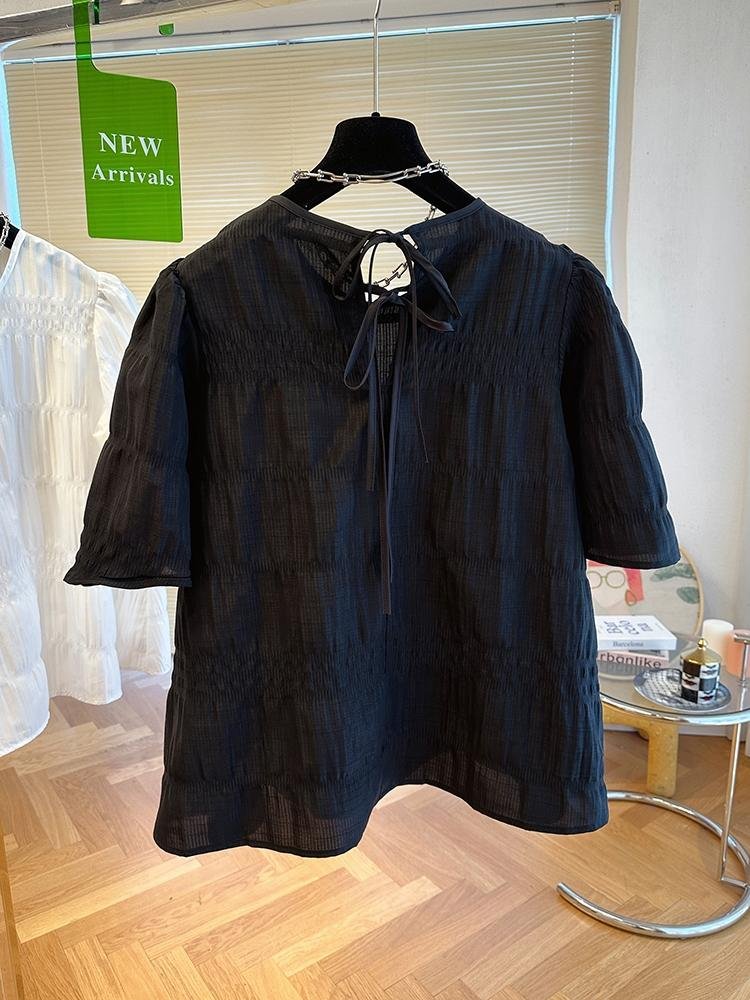 Dreamy Ribbon Back Top - 드리미 리본 백 탑