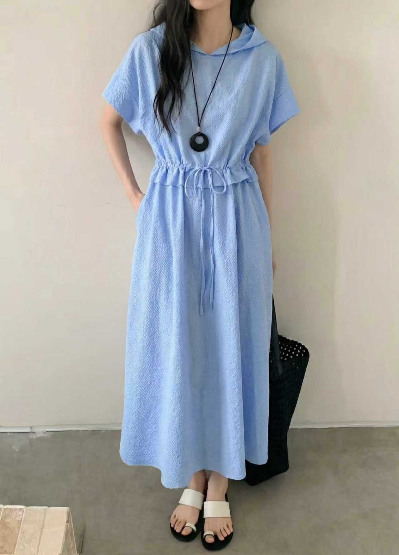 Breezy Harbor Hood Dress - 브리지 하버 후드 원피스