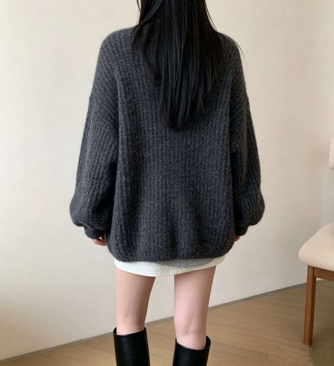 Warm Hug Knit Cardigan - 웜 허그 니트 가디건