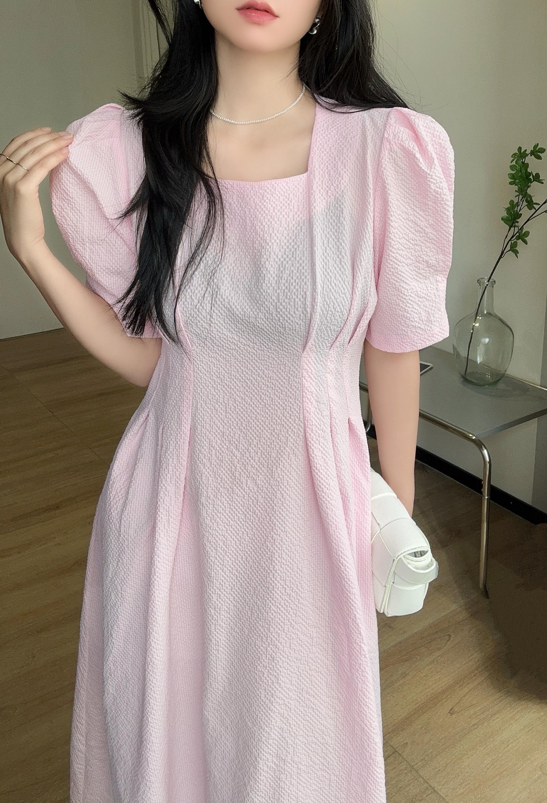 Cloud Garden Square Neck Dress - 클라우드 가든 스퀘어넥 원피스