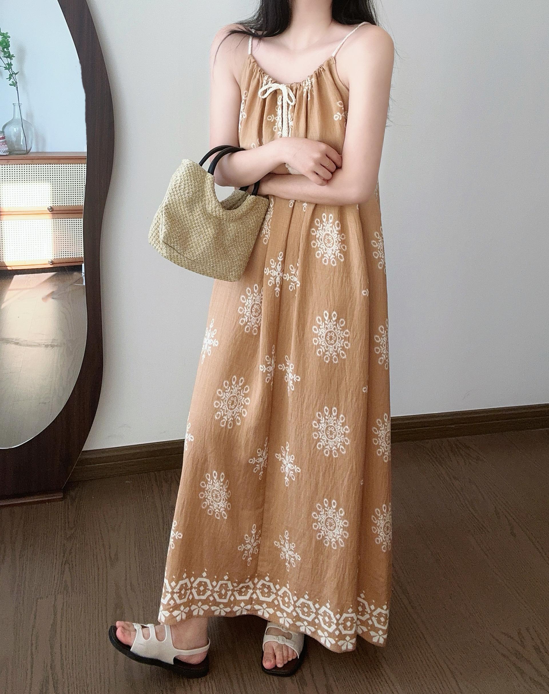 Boho Breeze Cami Dress - 보헤미안 브리즈 나시 원피스