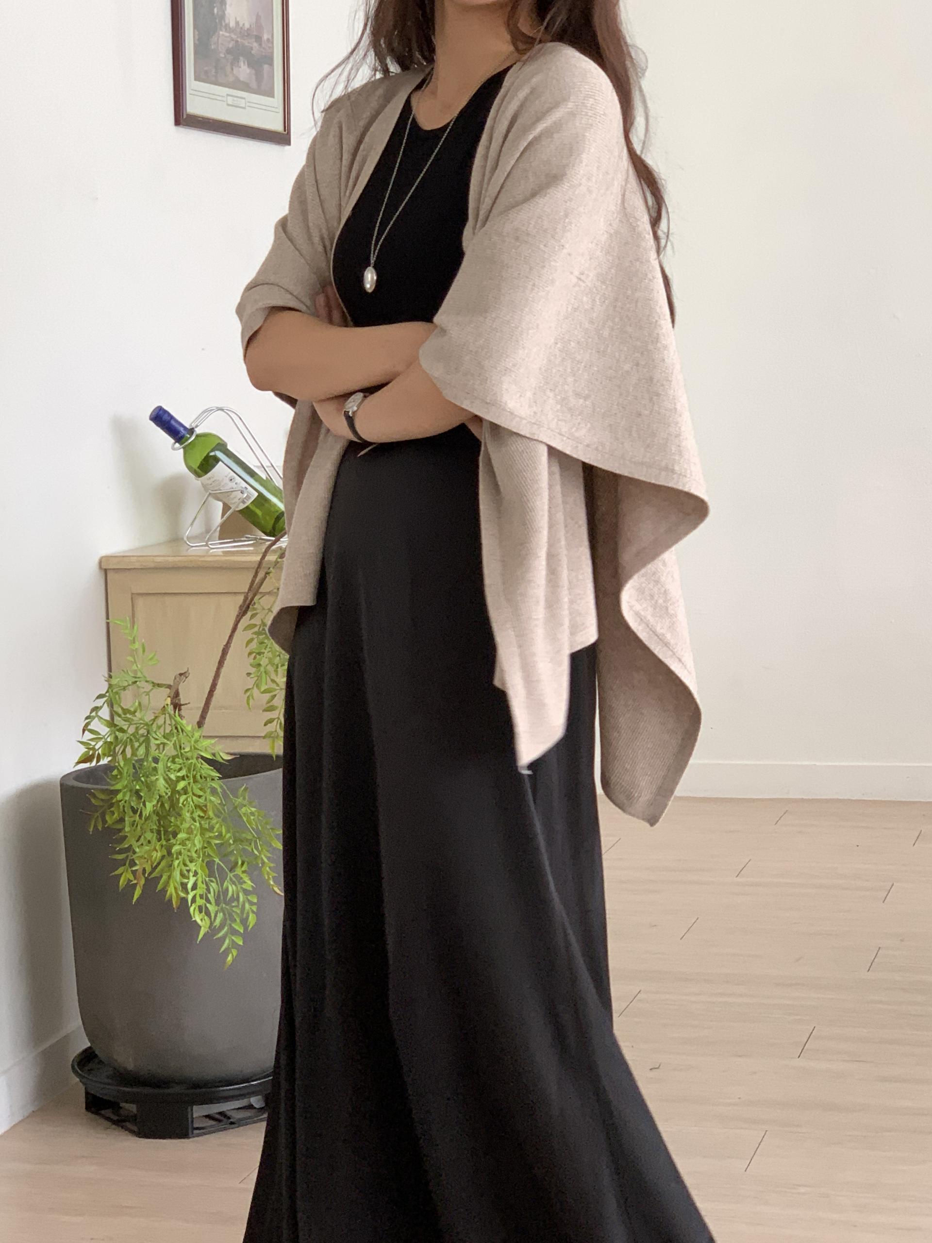 Soft Draped Shawl Cardigan - 소프트 드레이프 숄 가디건