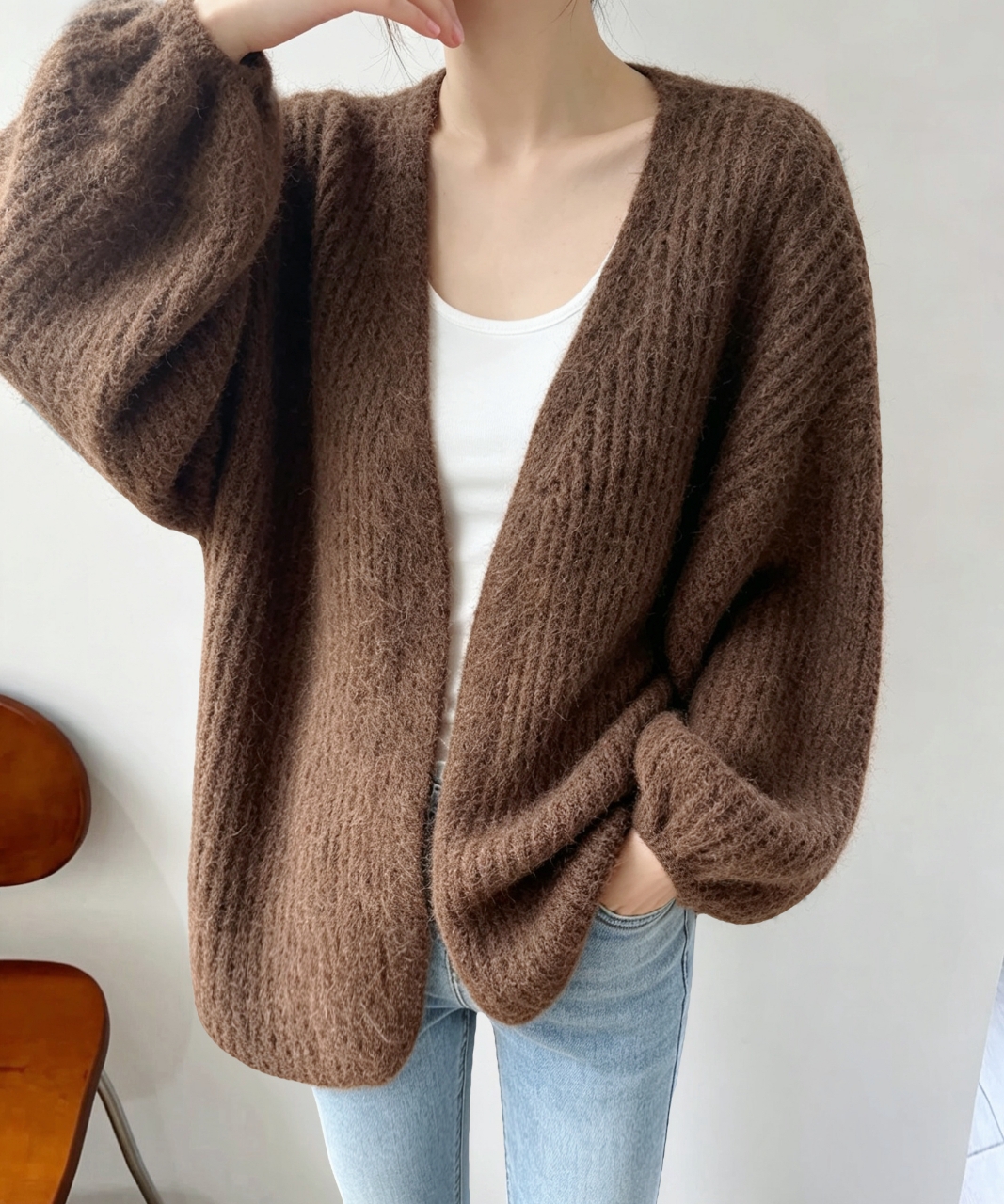 Warm Hug Knit Cardigan - 웜 허그 니트 가디건
