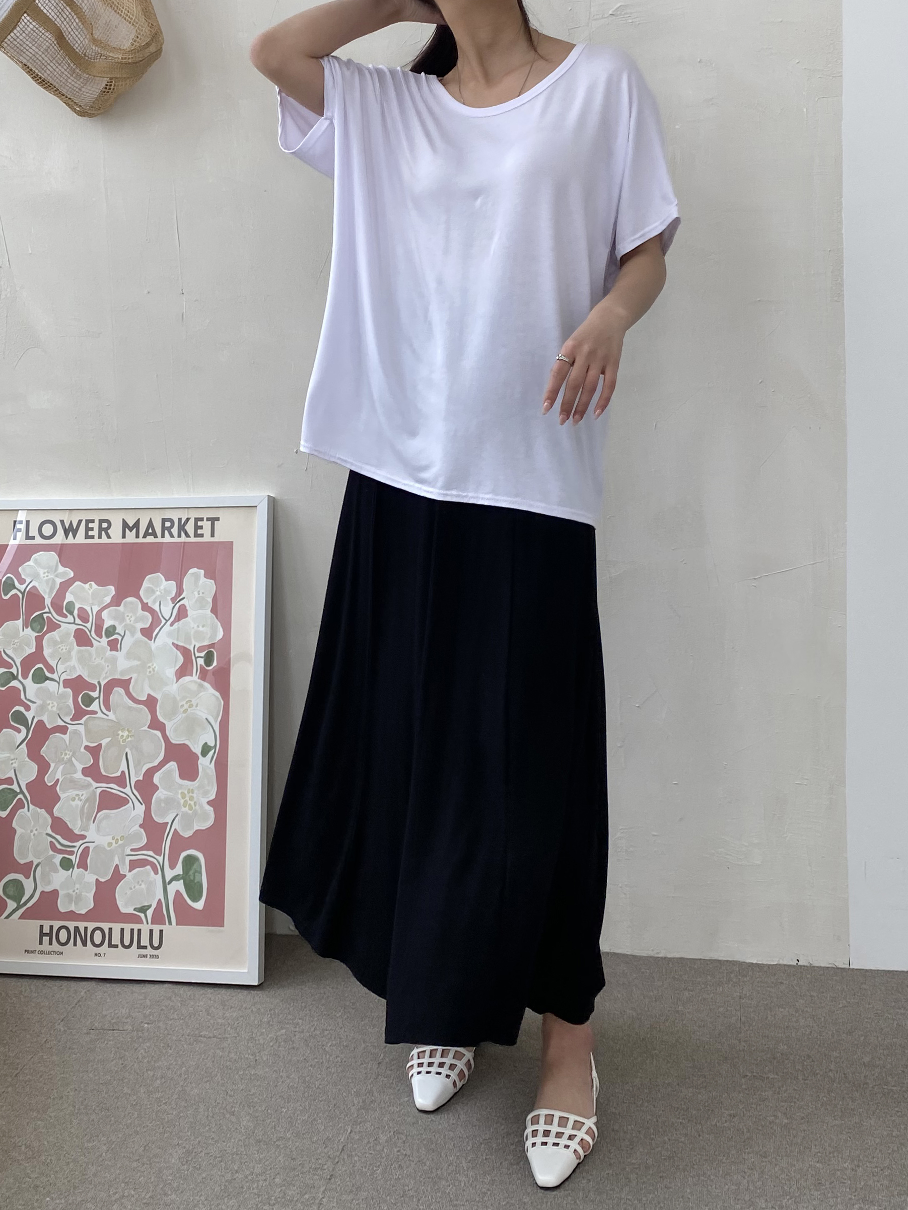 Airy Crossback Lounge Tee - 에어리 크로스백 라운지 티