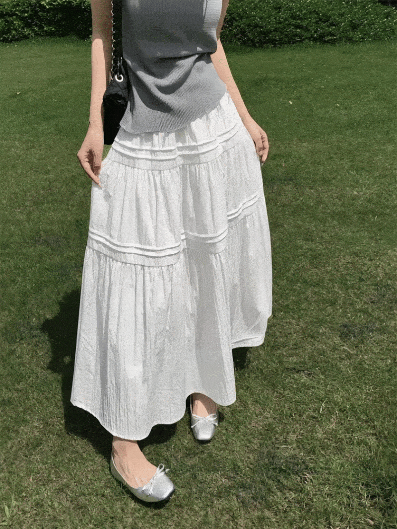 Pure Mood Long Skirt - 퓨어 무드 롱 스커트