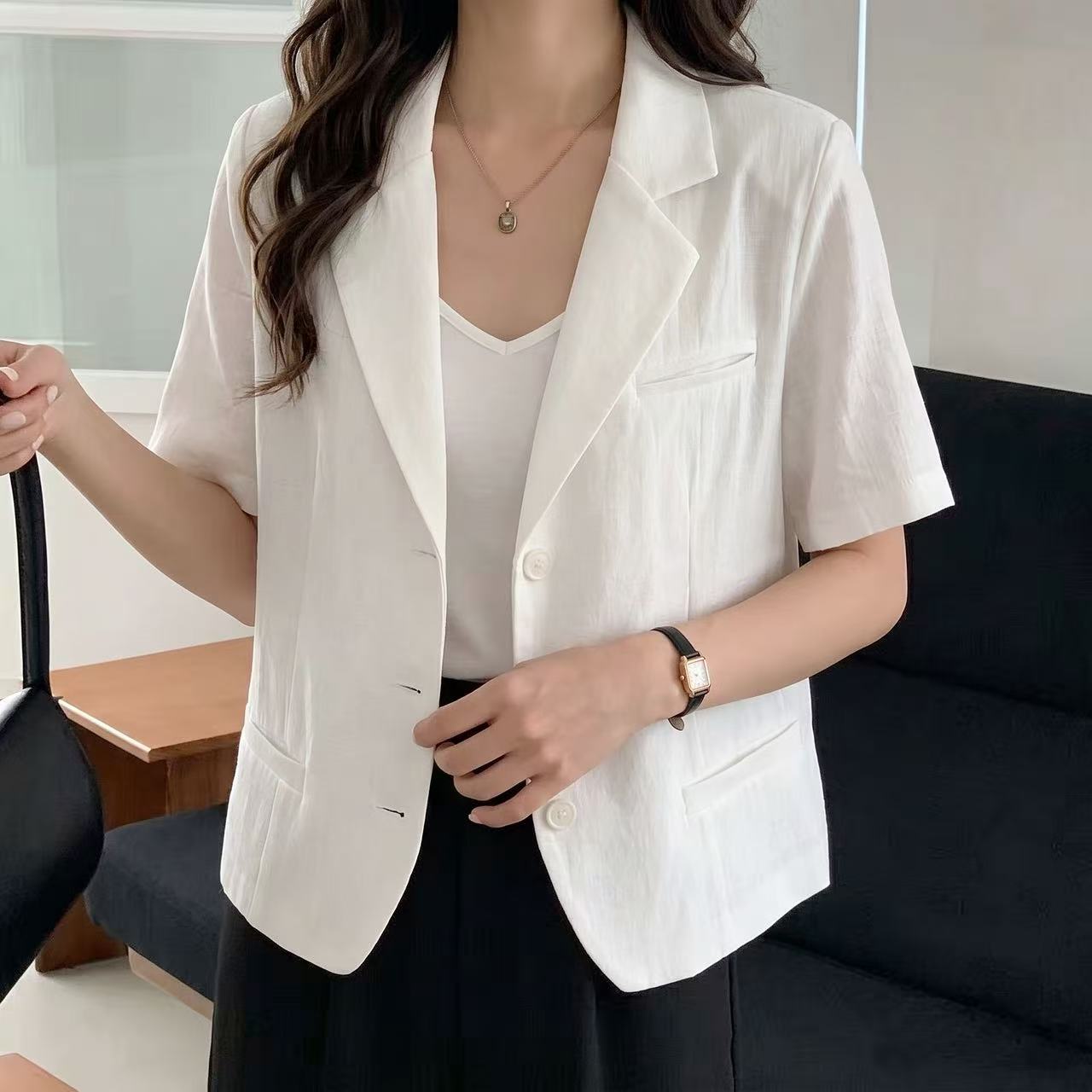 Romantic Lace Back Half Jacket - 로맨틱 레이스 백 하프 자켓