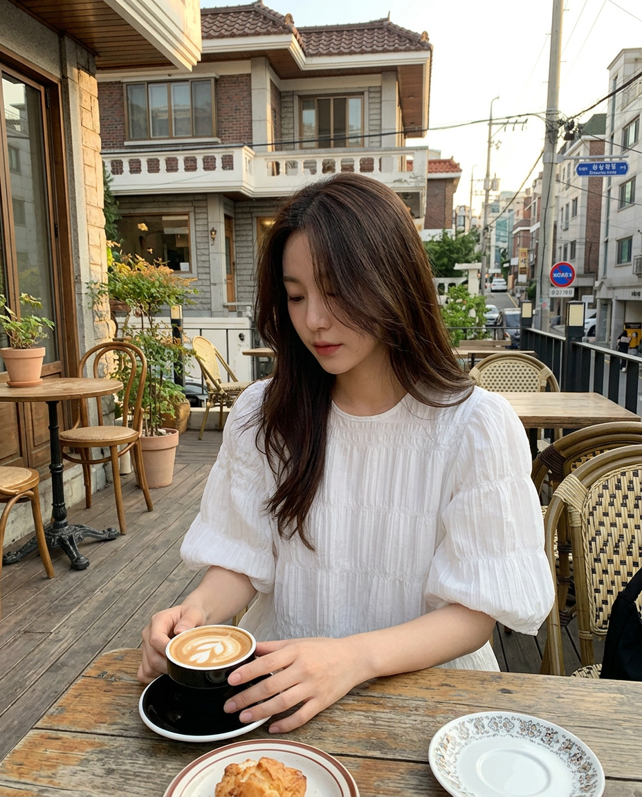 Dreamy Ribbon Back Top - 드리미 리본 백 탑