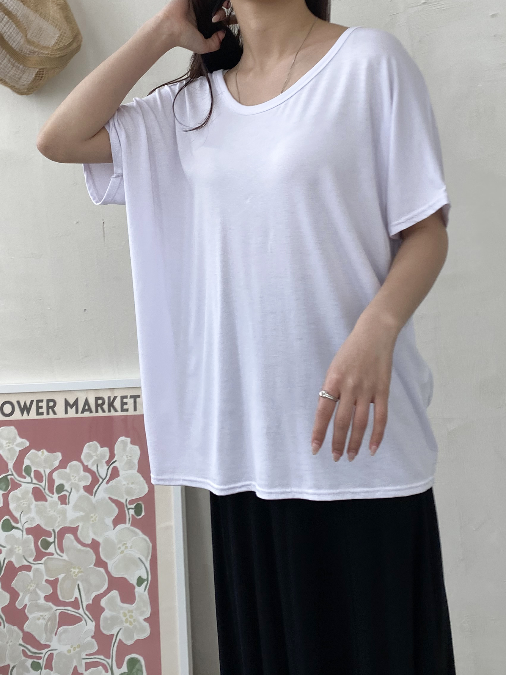 Airy Crossback Lounge Tee - 에어리 크로스백 라운지 티