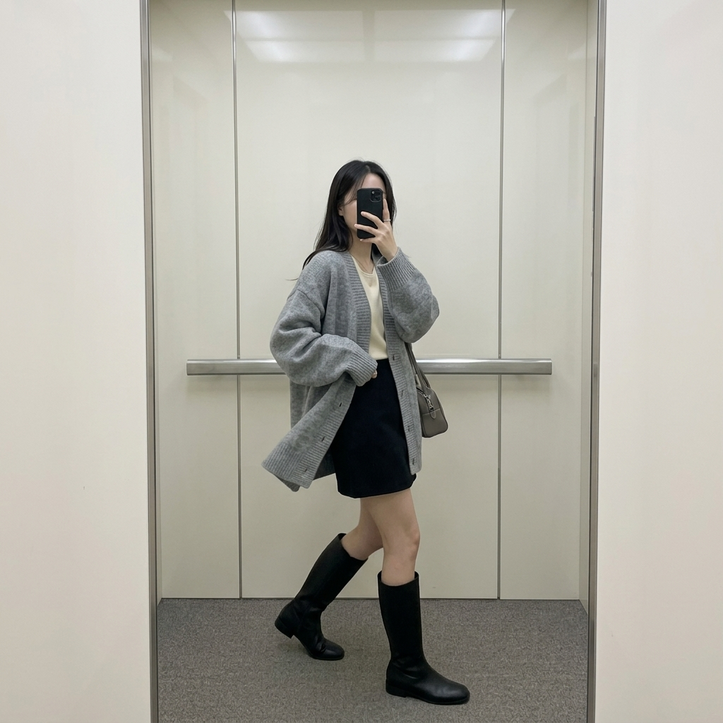 Mild Day Knit Cardigan - 마일드 데이 니트 가디건