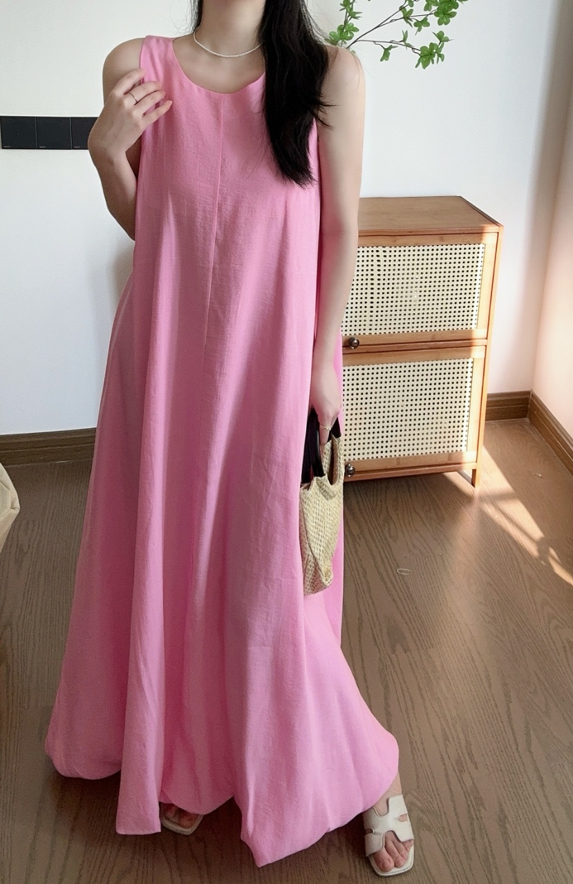 Relax Fit Airy Maxi Dress - 릴랙스 핏 에어리 맥시 드레스