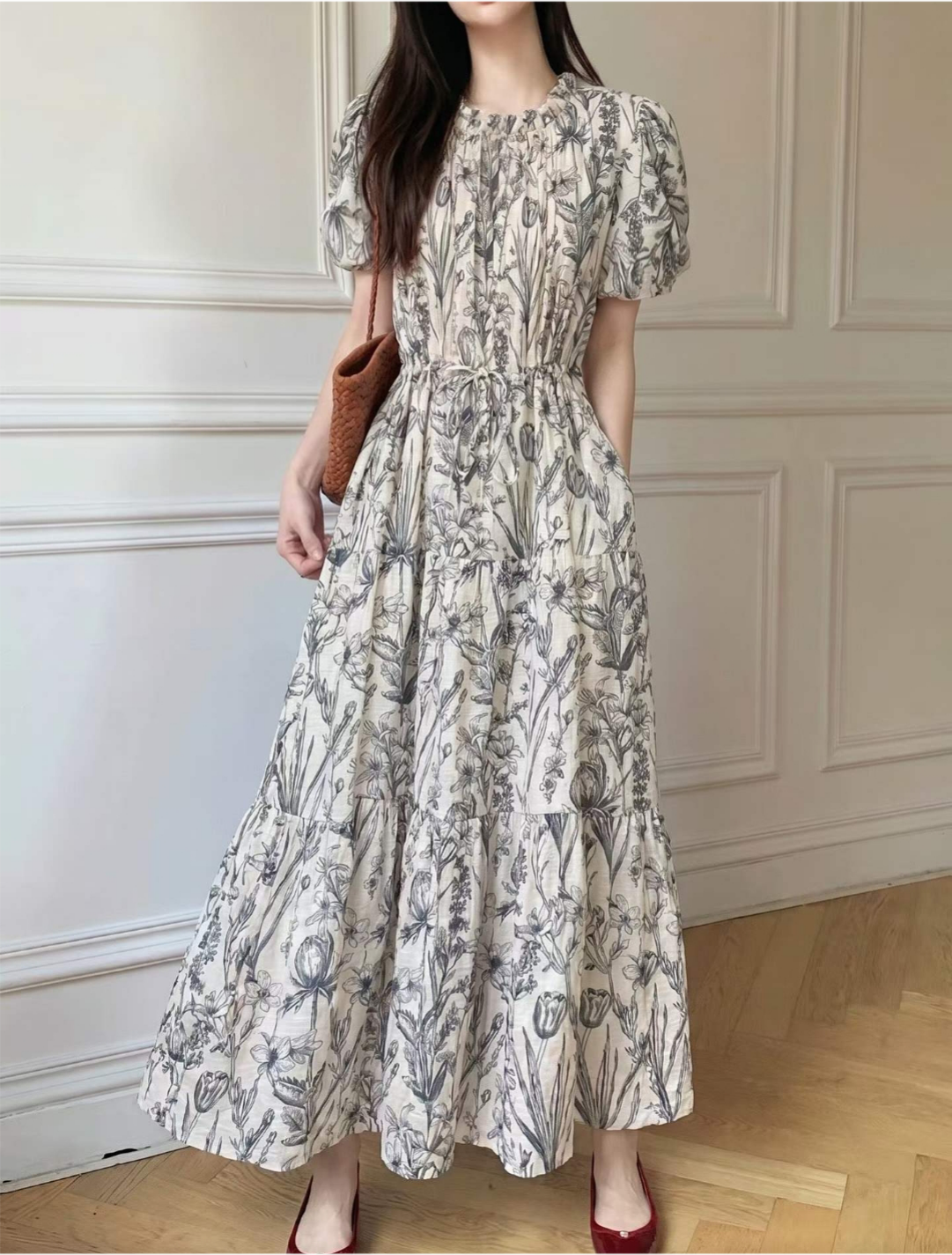 Botanical Muse Puff Dress - 보태니컬 뮤즈 퍼프 원피스