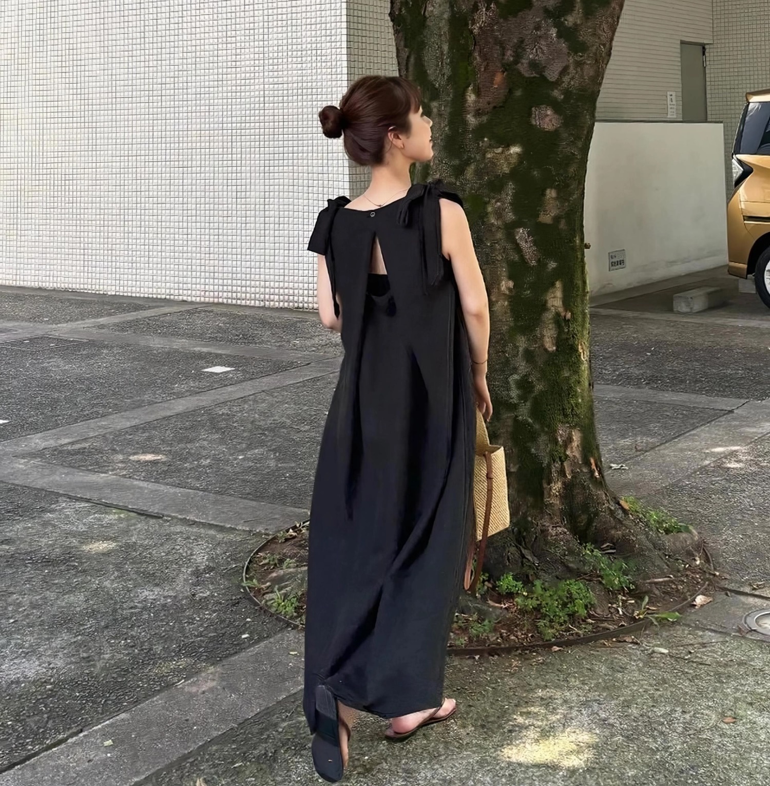 Ribbon Breeze Maxi Dress - 리본 브리즈 맥시 드레스