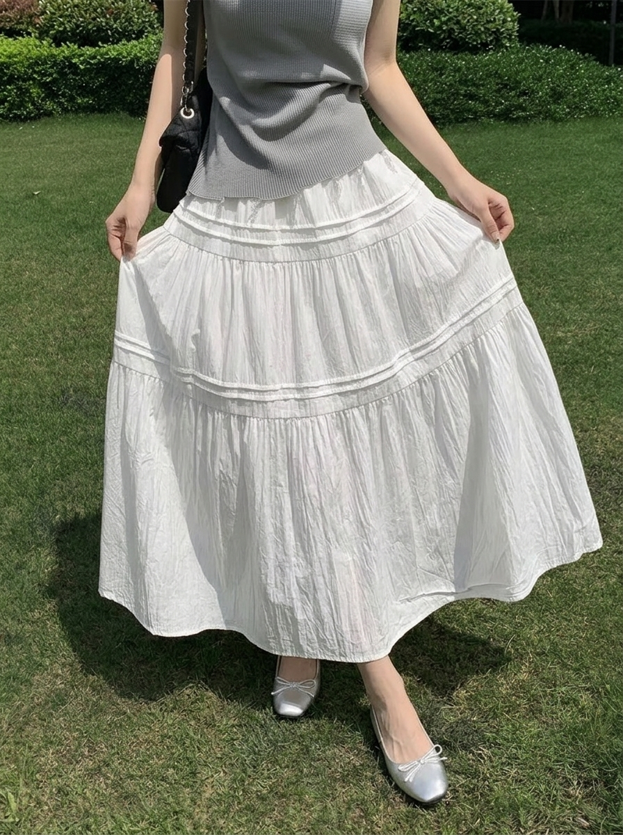 Pure Mood Long Skirt - 퓨어 무드 롱 스커트