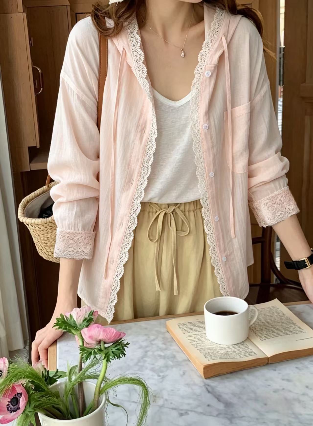 Butter Lace Oversized Shirt - 버터 레이스 오버사이즈 셔츠