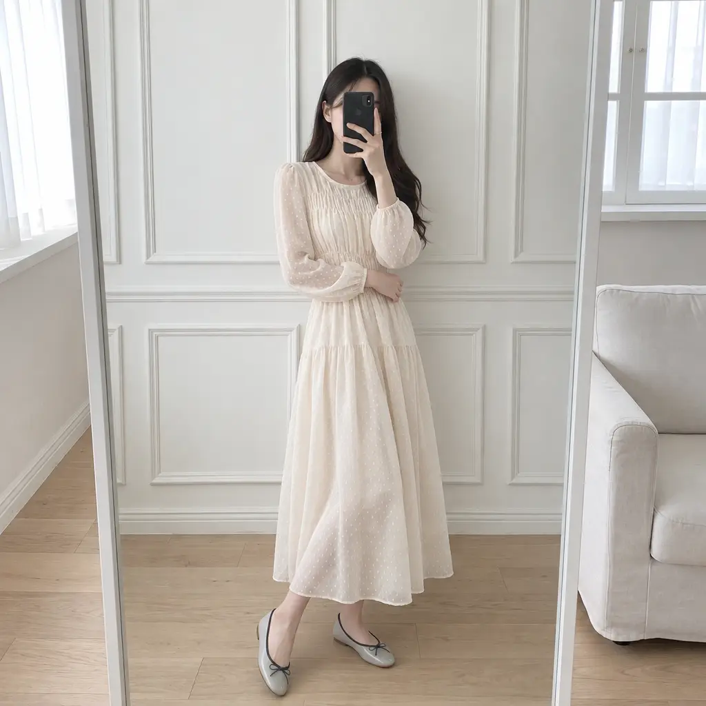 Mellow Dot Dress - 멜로우 도트 원피스