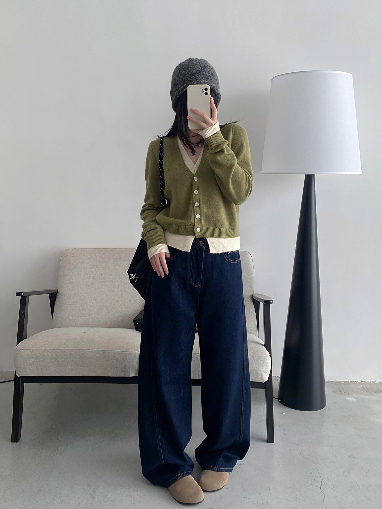 Double Layer Cardigan - 더블 레이어 가디건