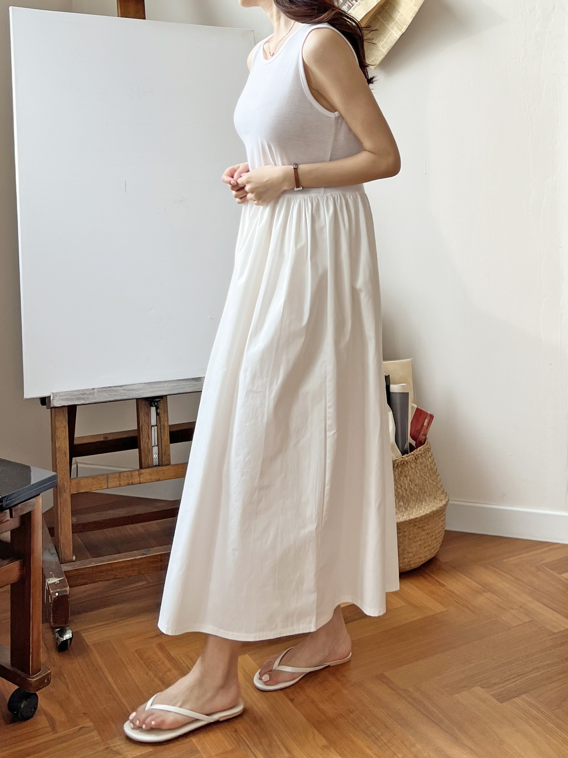 Simple Grace A-Line Maxi Dress - 심플 그레이스 A라인 맥시 원피스
