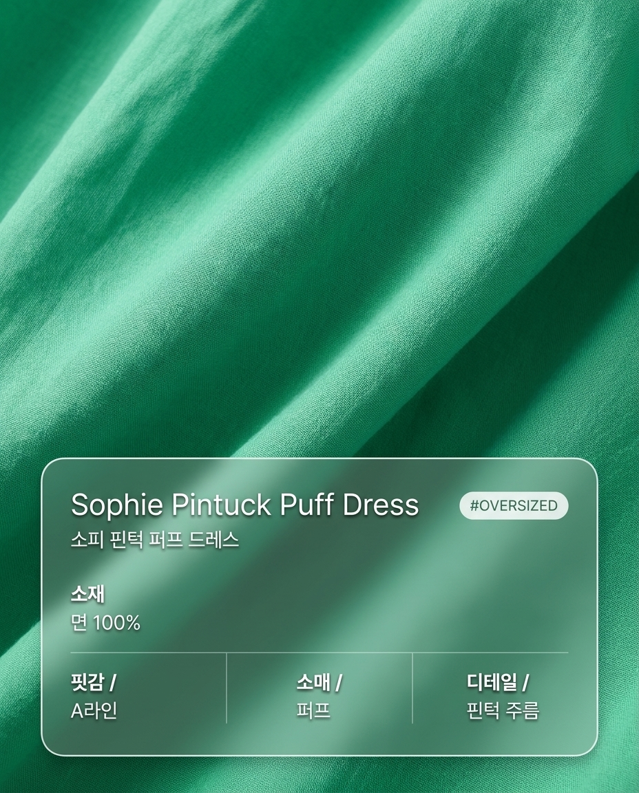 소피 핀턱 퍼프 드레스 - Sophie Pintuck Puff Dress