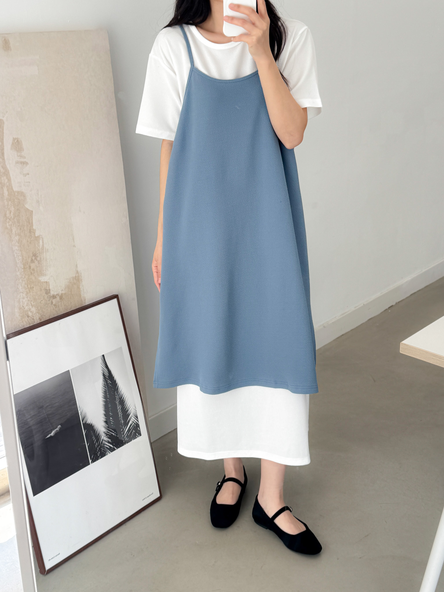 Simple Chic Strap Layer Dress - 심플 시크 스트랩 레이어 드레스