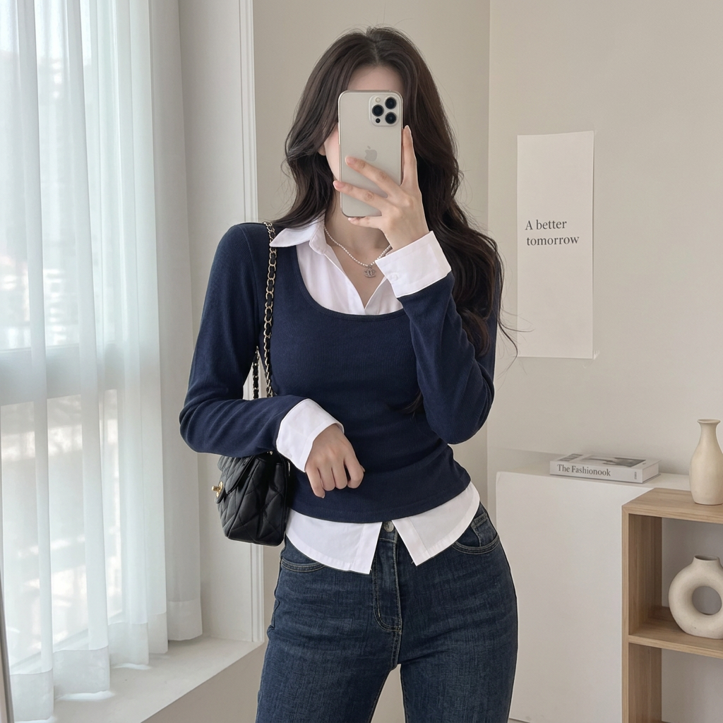 Soft Layer Ribbed Top - 소프트 레이어 골지 탑