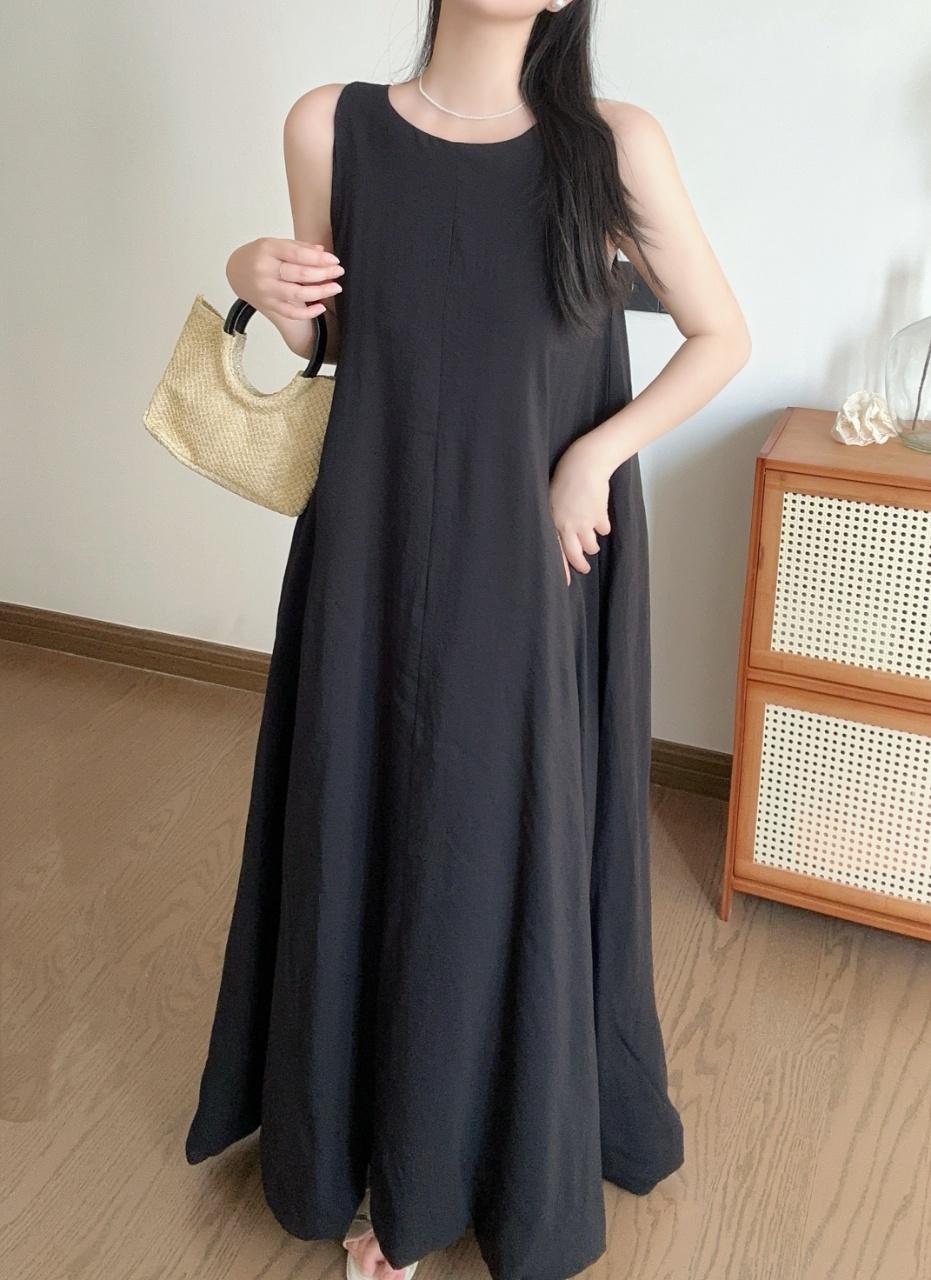 Relax Fit Airy Maxi Dress - 릴랙스 핏 에어리 맥시 드레스