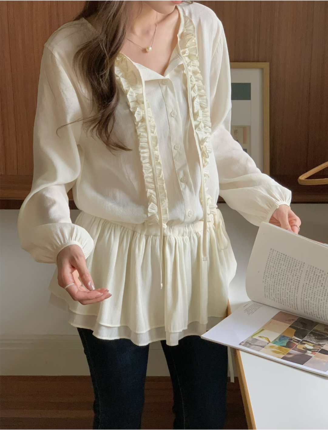 Lovely Ruffle Blouse - 러블리 프릴 블라우스
