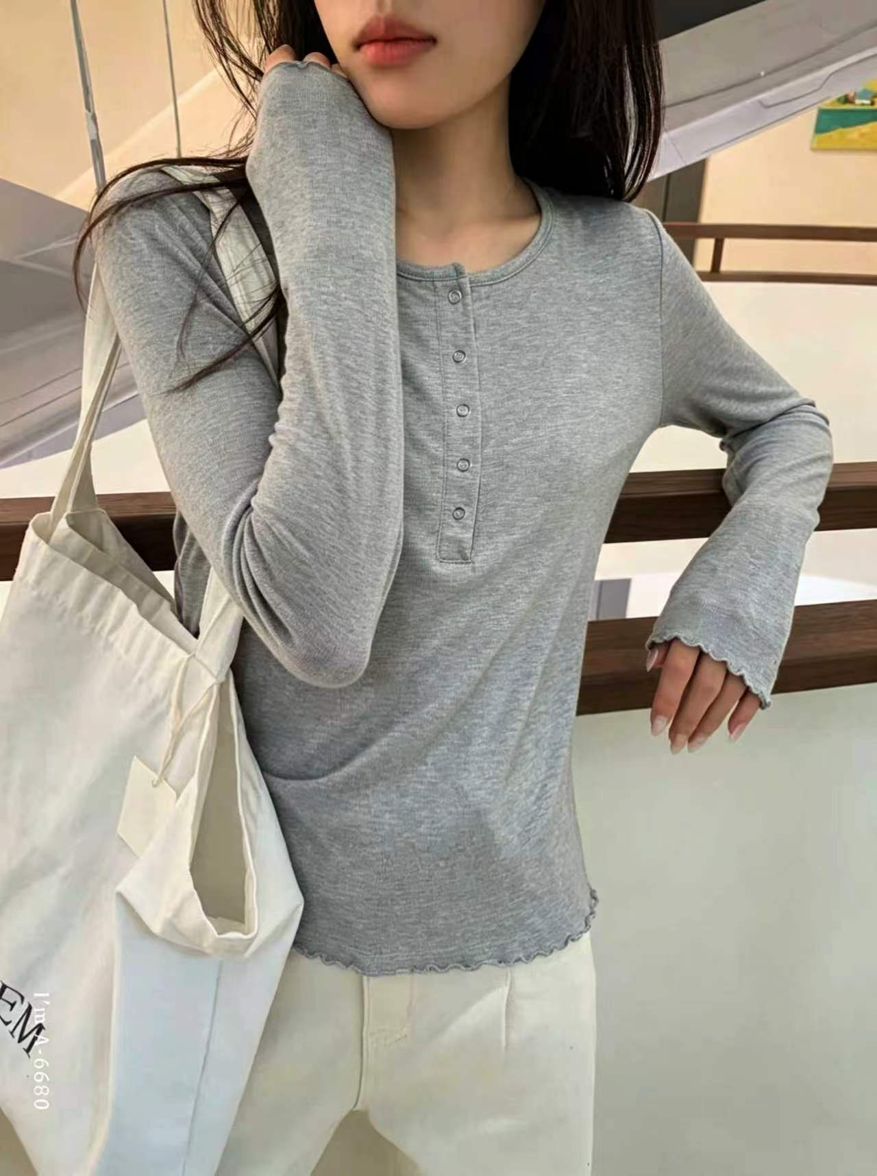 Daily Henley Tee - 데일리 헨리 티셔츠