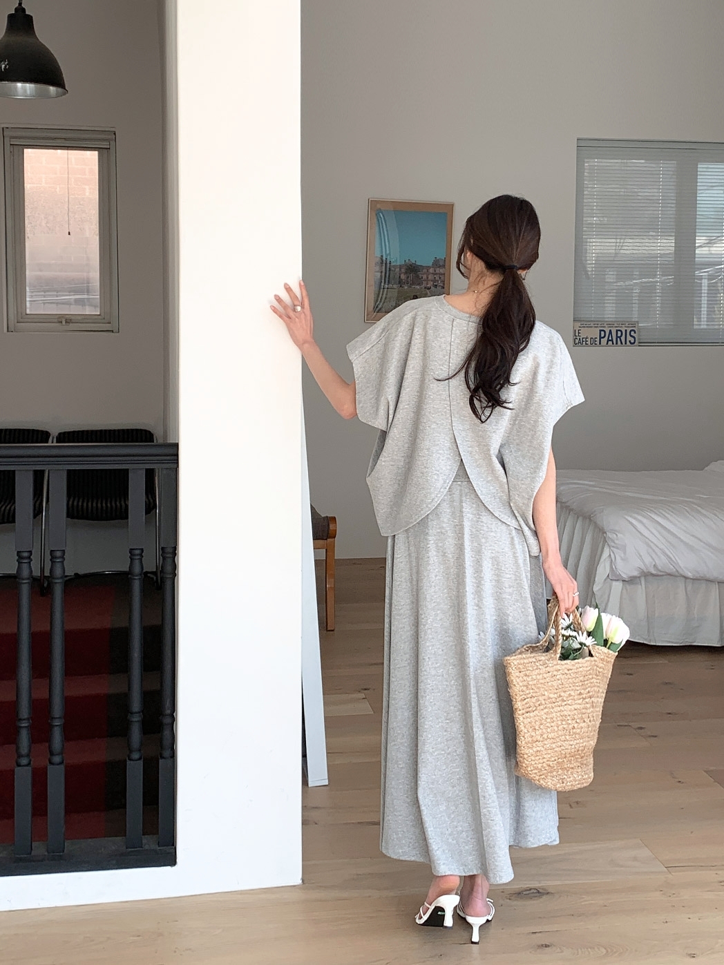 Daily Flare Two Piece Set - 데일리 플레어 투피스 세