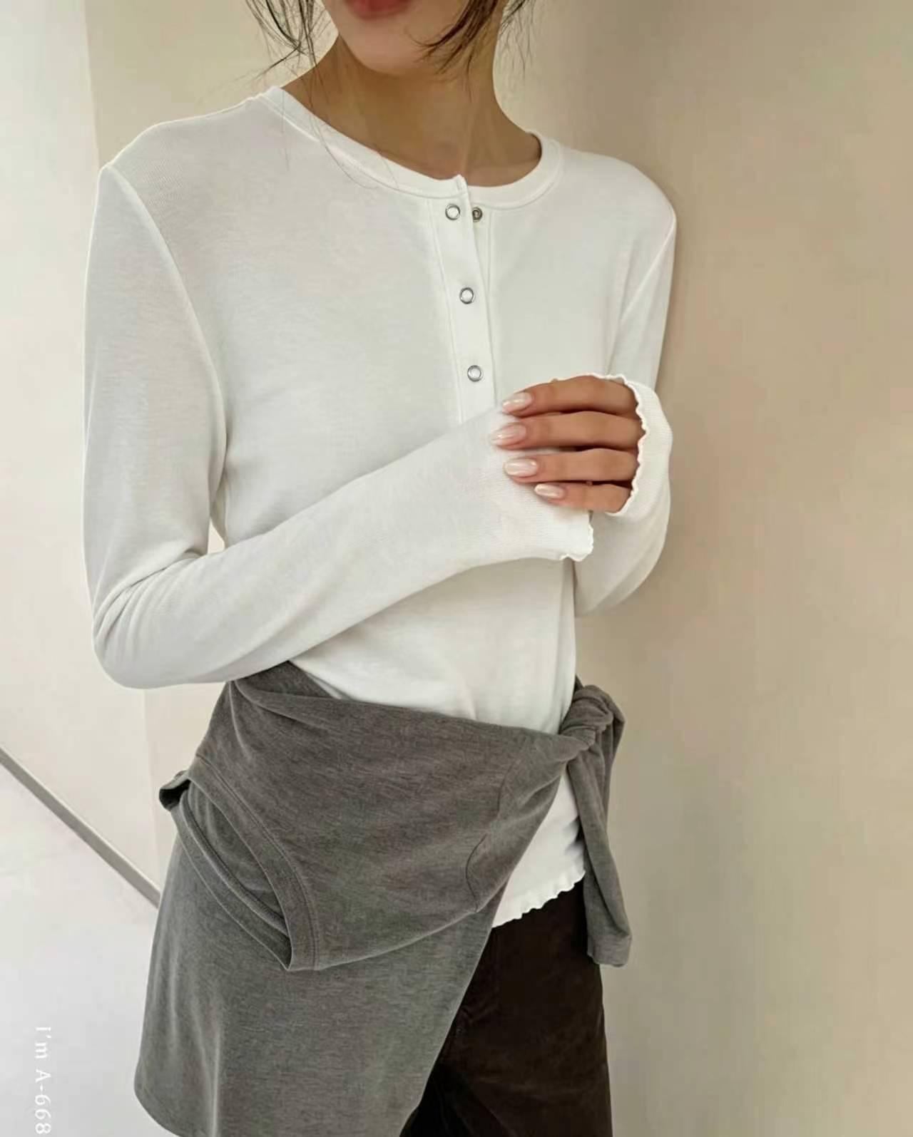 Daily Henley Tee - 데일리 헨리 티셔츠