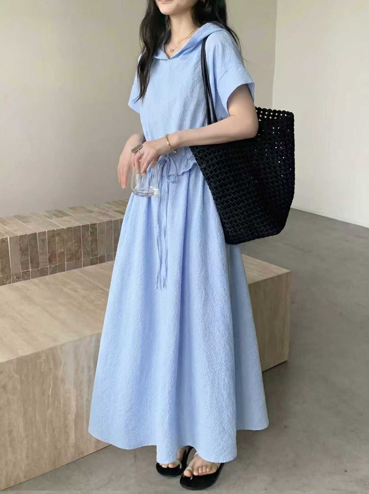 Breezy Harbor Hood Dress - 브리지 하버 후드 원피스