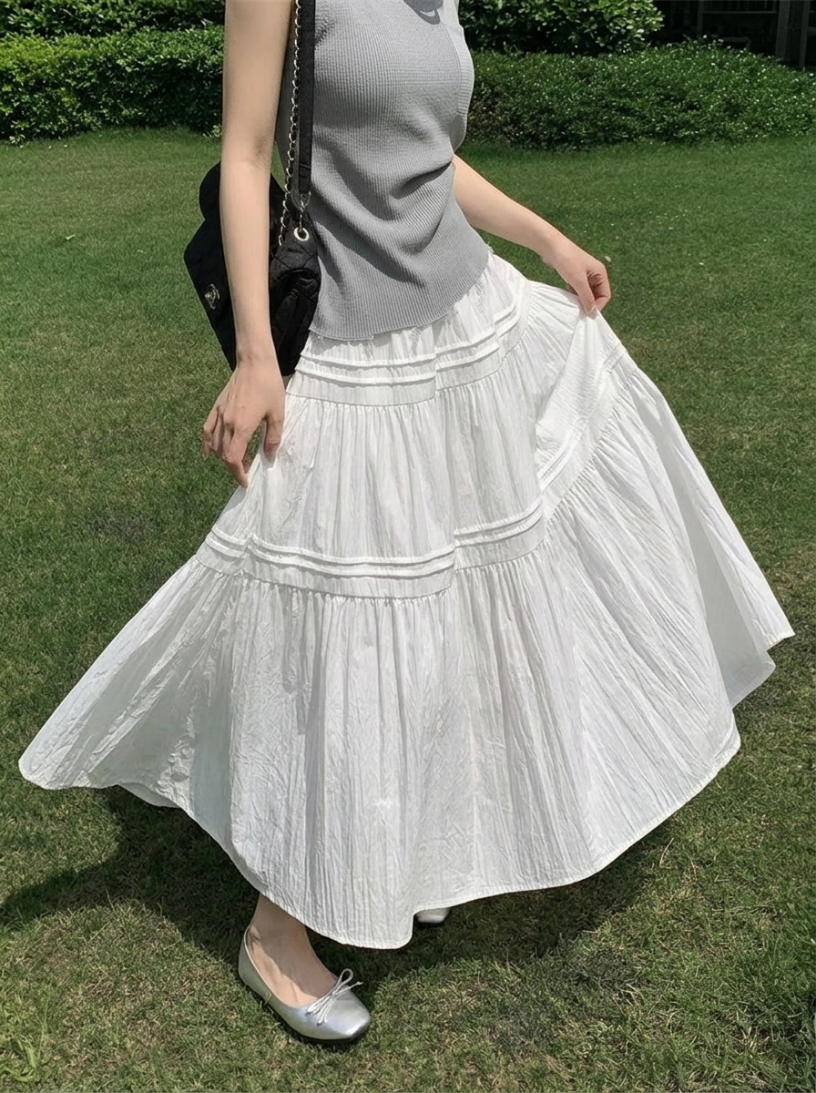 Pure Mood Long Skirt - 퓨어 무드 롱 스커트