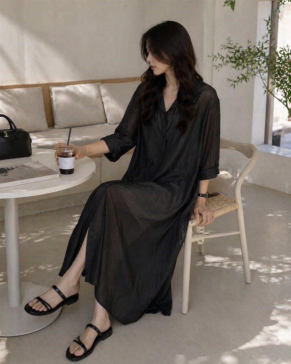 Airy Breeze Shirt Dress - 에어리 브리즈 셔츠 드레스