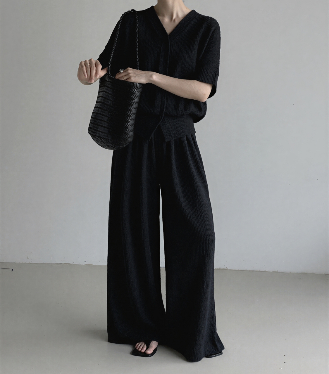 Cozy Flow Pleated Lounge Set - 코지 플로우 플리츠 라운지 세트