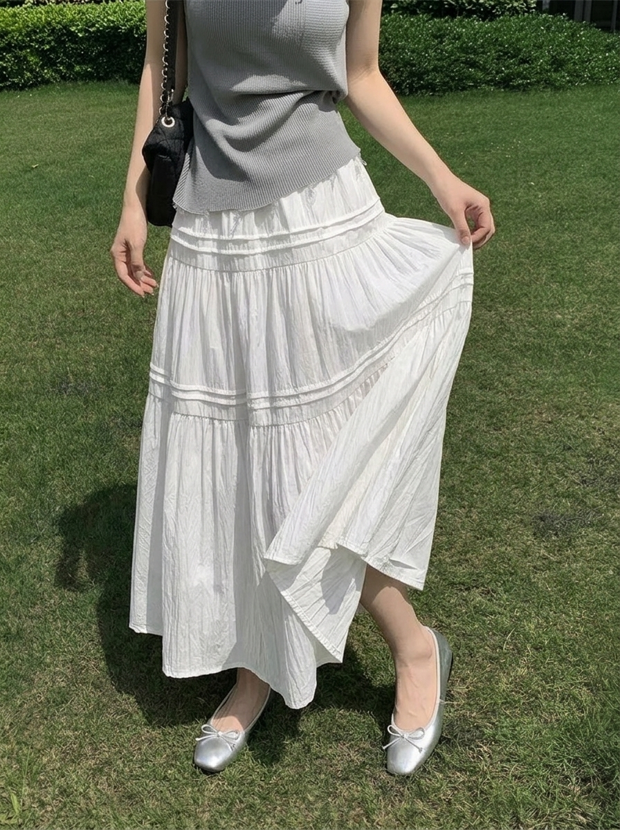 Pure Mood Long Skirt - 퓨어 무드 롱 스커트