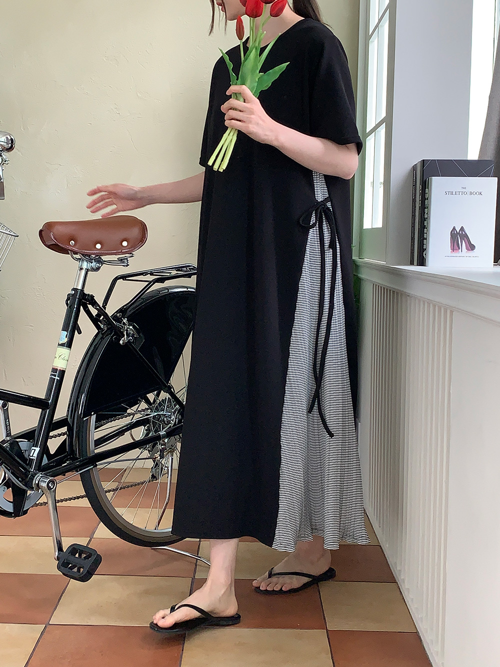 Breezy Ribbon Pleats Dress - 브리지 리본 플리츠 원피스
