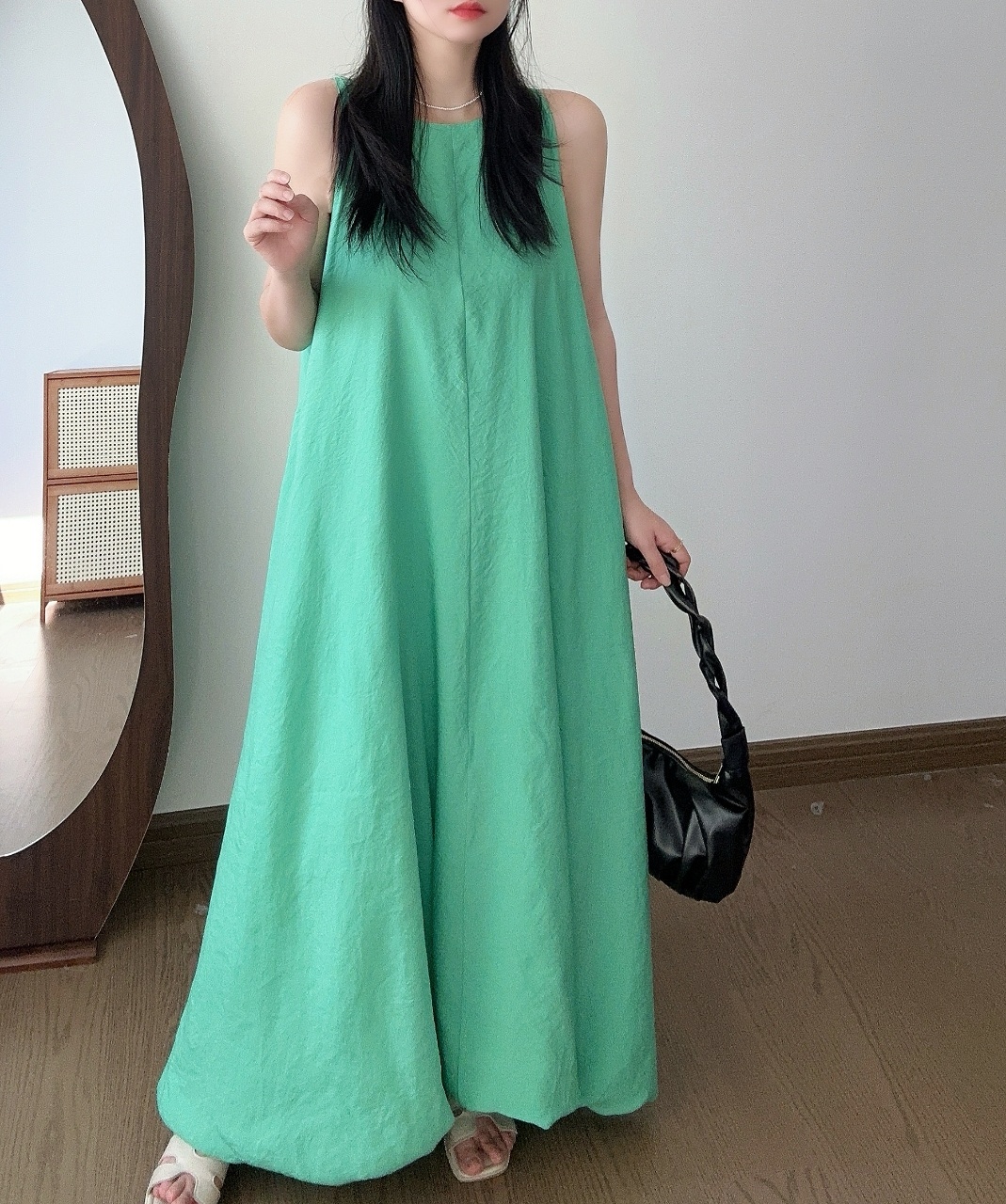 Relax Fit Airy Maxi Dress - 릴랙스 핏 에어리 맥시 드레스