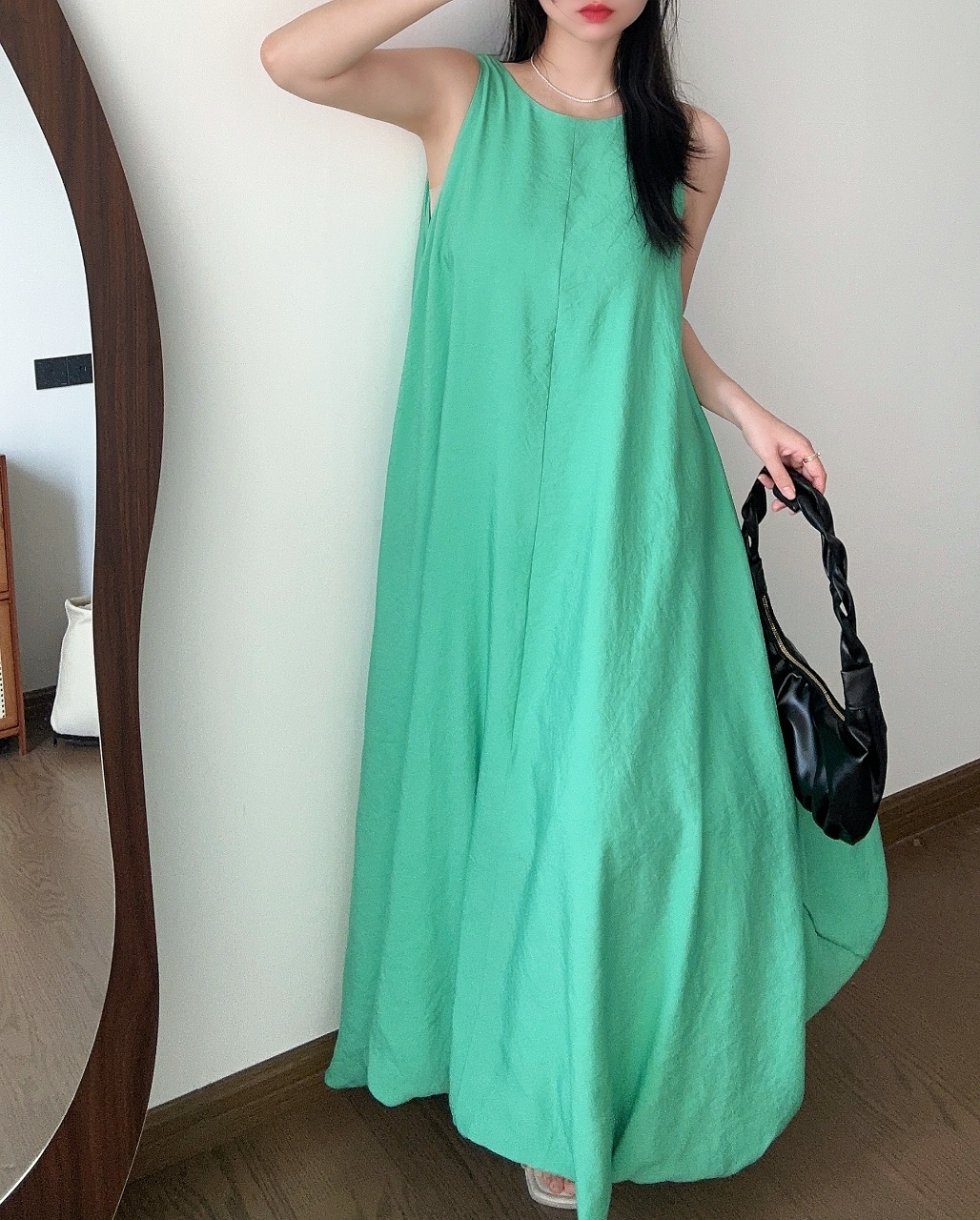 Relax Fit Airy Maxi Dress - 릴랙스 핏 에어리 맥시 드레스