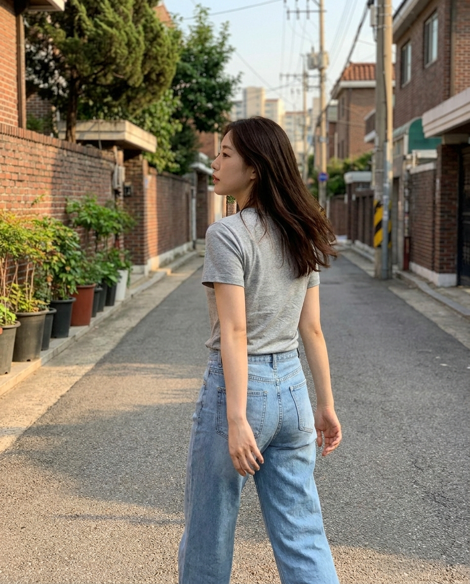 Modern Basic Slim Tee-모던 베이직 슬림 티